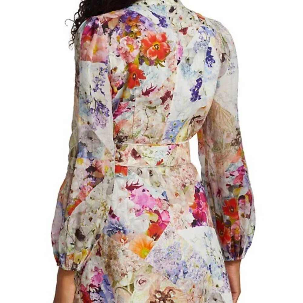 ❌ SOLD❌ Zimmermann Prima Floral Belted Shirtdress - Picture 5 of 16